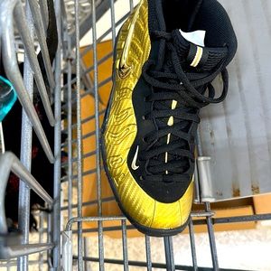 Gold and black size 4.5 big kid